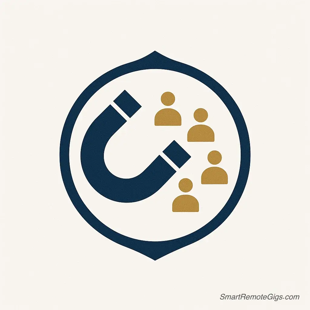 A custom logo representing the HubSpot Inbound Marketing Certification for remote jobs.