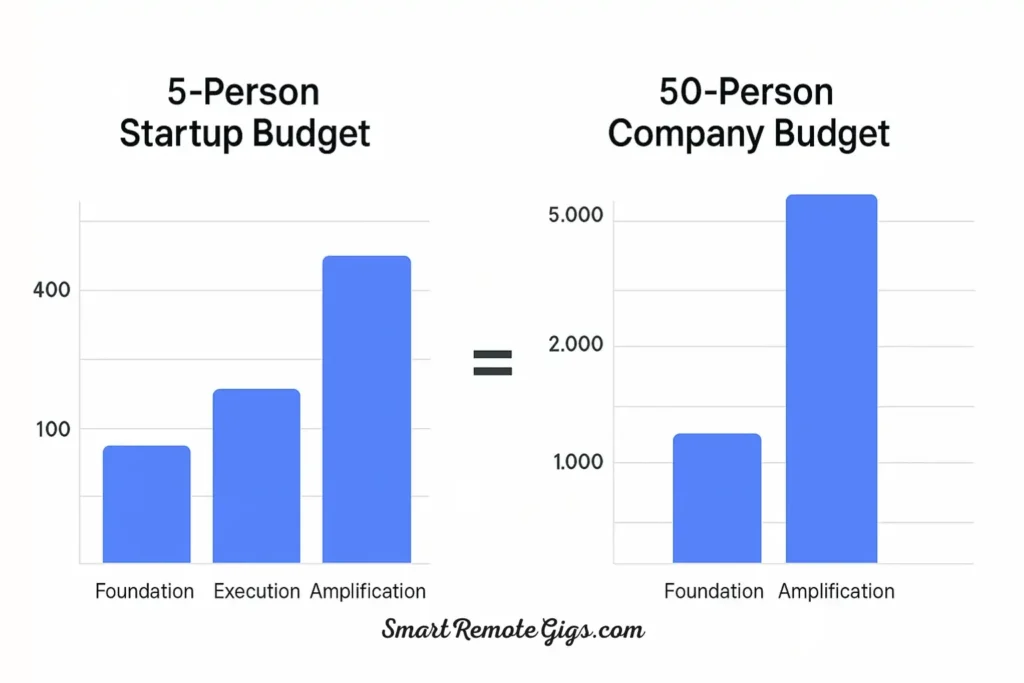 Sample Budgets for Different Team Sizes