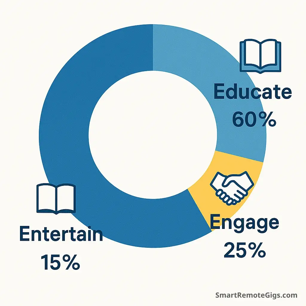 The 3-E Formula (Educate, Engage, Entertain)
