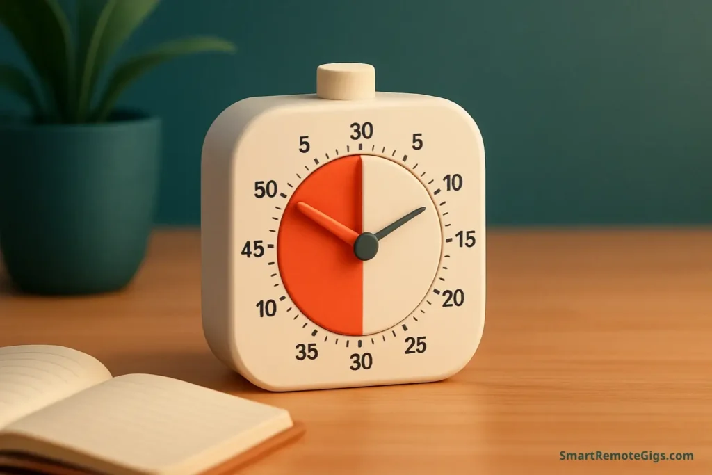 Use a Physical, Visible Timer