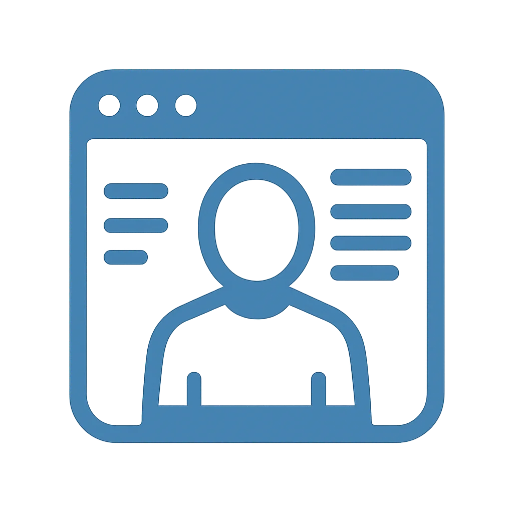 The official logo for Personal Website, a portfolio platform for developers.