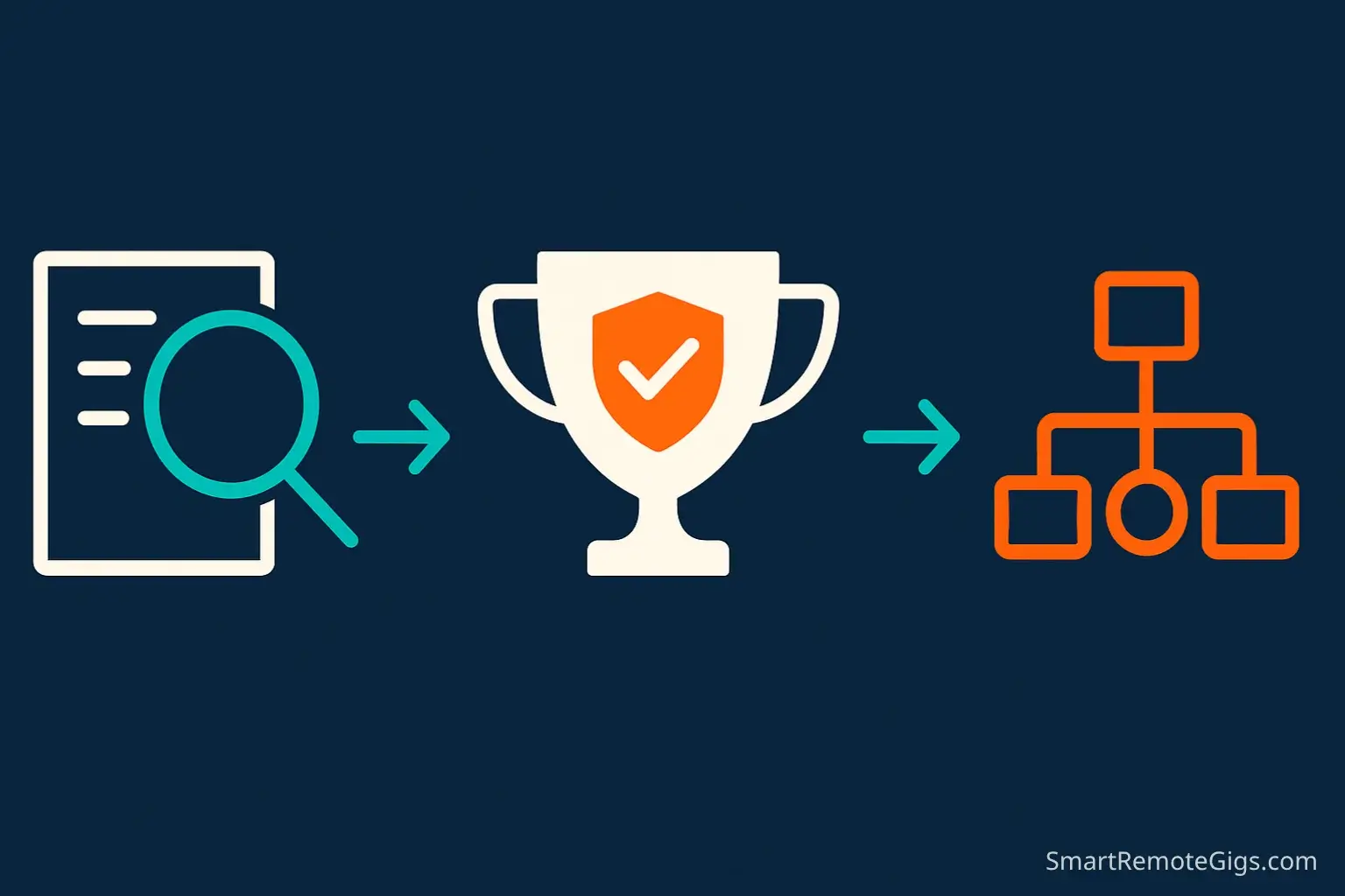 Infographic detailing the 3P formula for a successful Upwork proposal: identifying the client's Problem, providing Proof of your ability, and explaining your Process.
