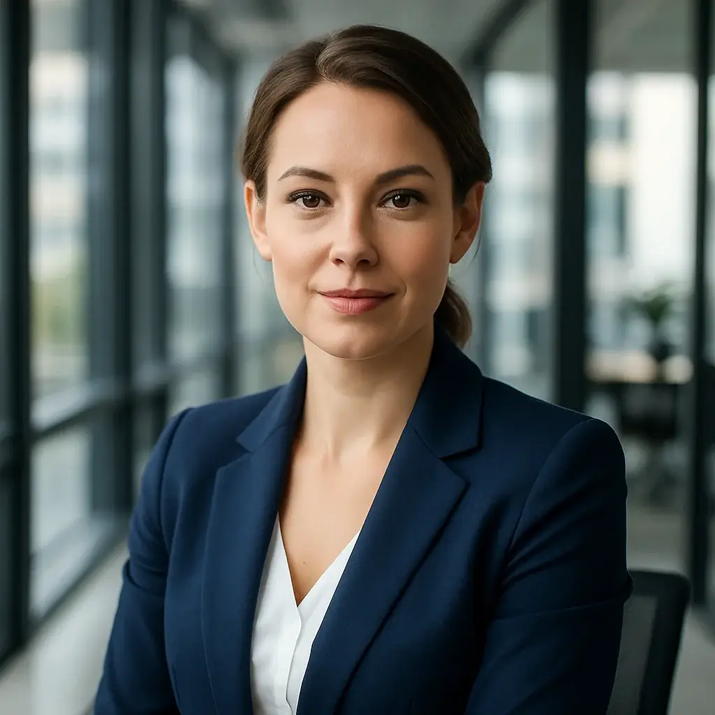 Master Prompt test result from playground Ai showing a stylized headshot of a business woman.