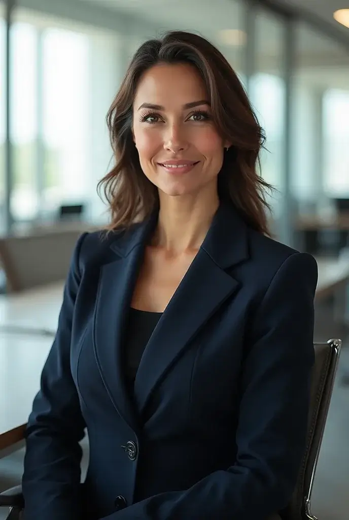 Master Prompt test result from SeaArt Ai showing a stylized headshot of a business woman.