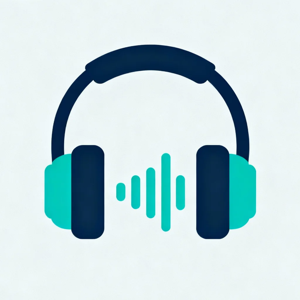 A minimalist icon of headphones with a soundwave, representing basic transcription jobs.