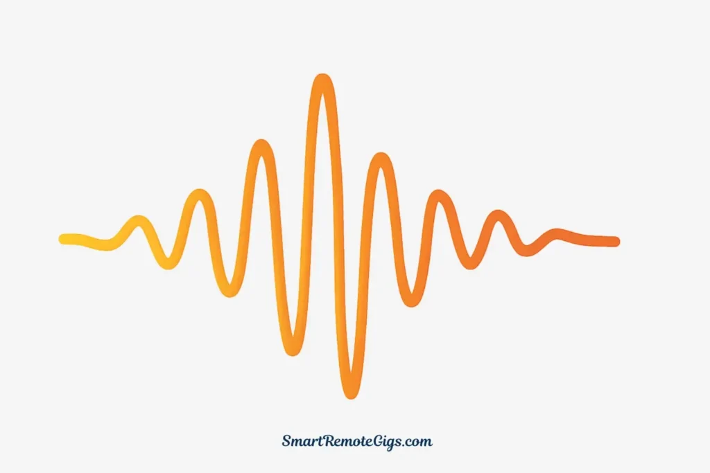 Icon of an emotional sound wave, representing the realistic and nuanced voice quality of the free AI voice generator ElevenLabs.