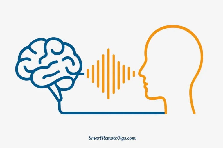 Illustration of an AI brain generating a human voice wave, representing the best free AI voice generators for podcasts and videos.