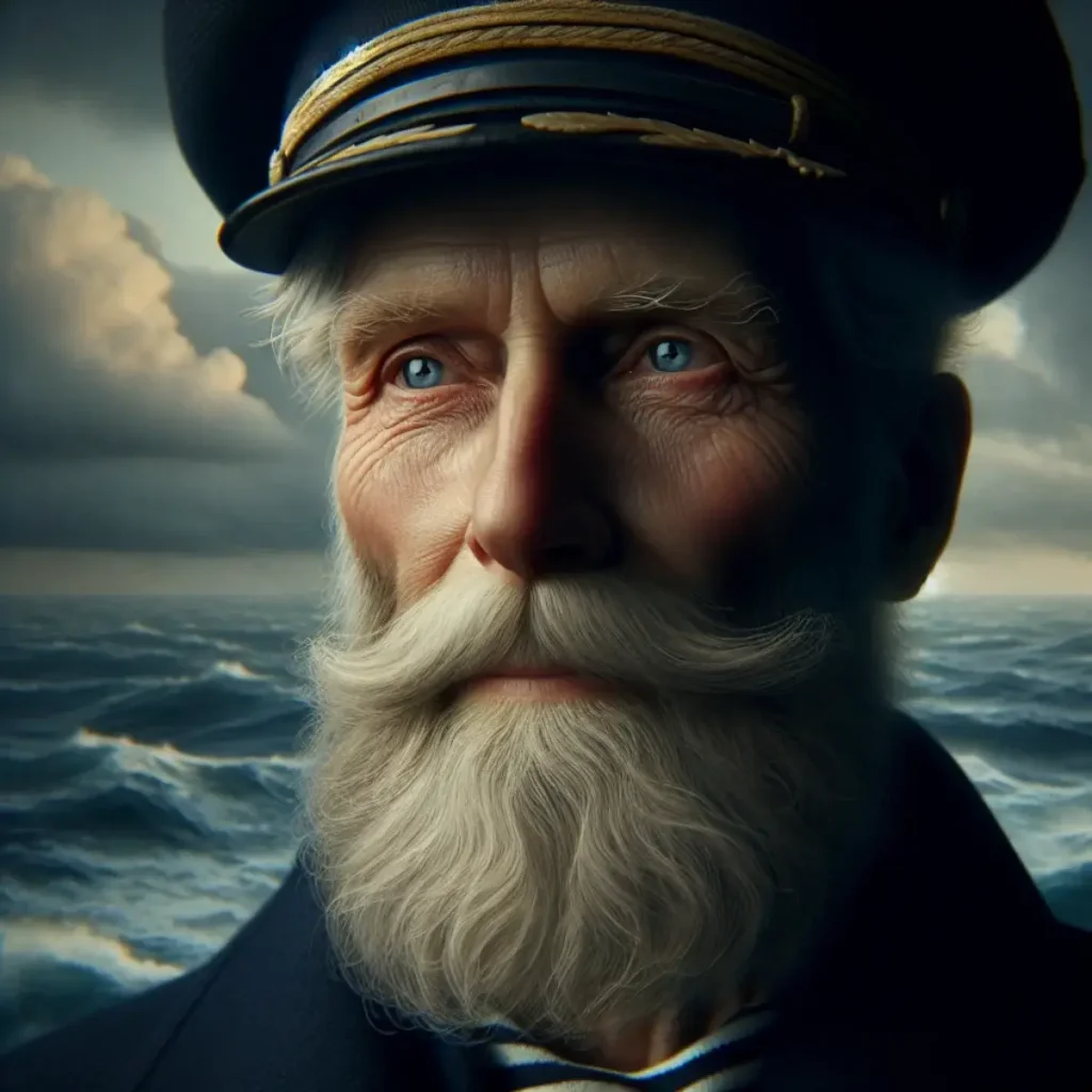 A side-by-side comparison of a photorealistic sea captain portrait generated by Midjourney versus DALL-E 3.