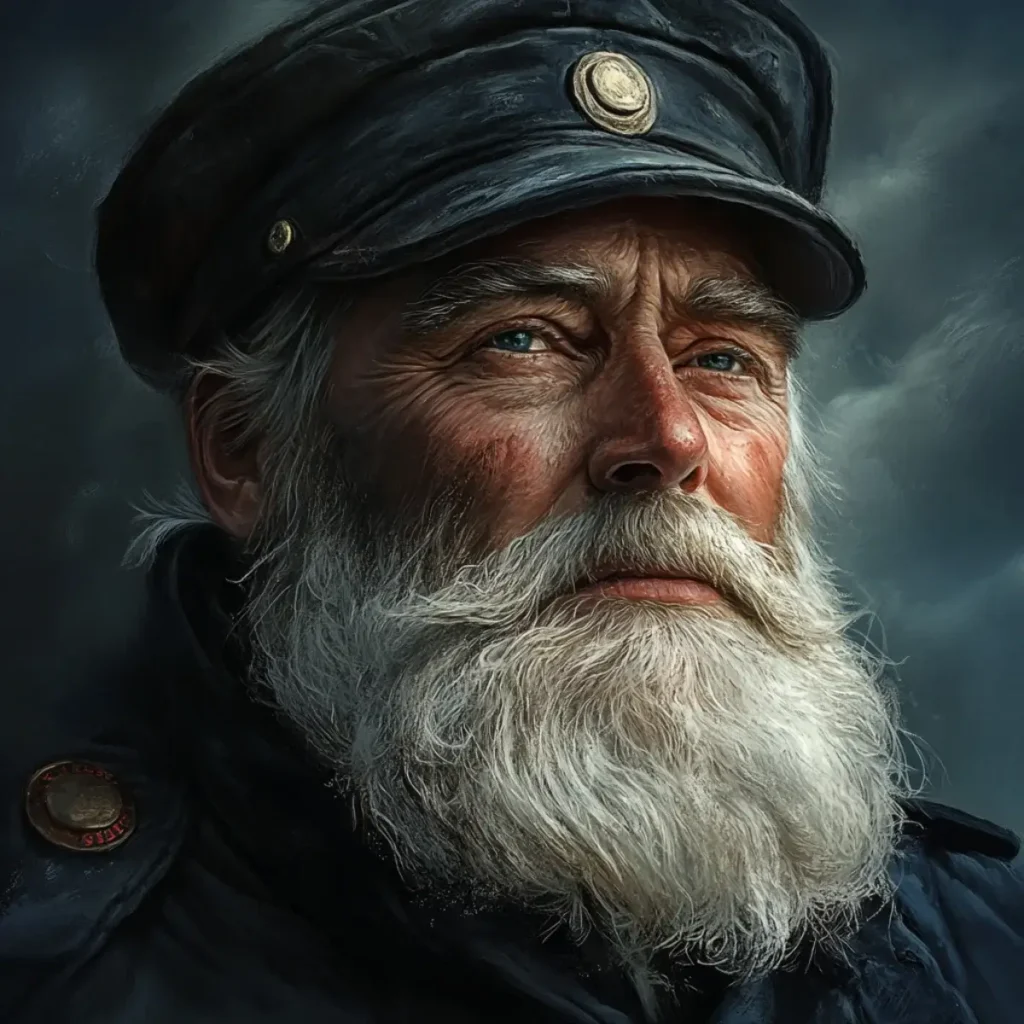 A side-by-side comparison of a photorealistic sea captain portrait generated by Midjourney versus DALL-E 3.