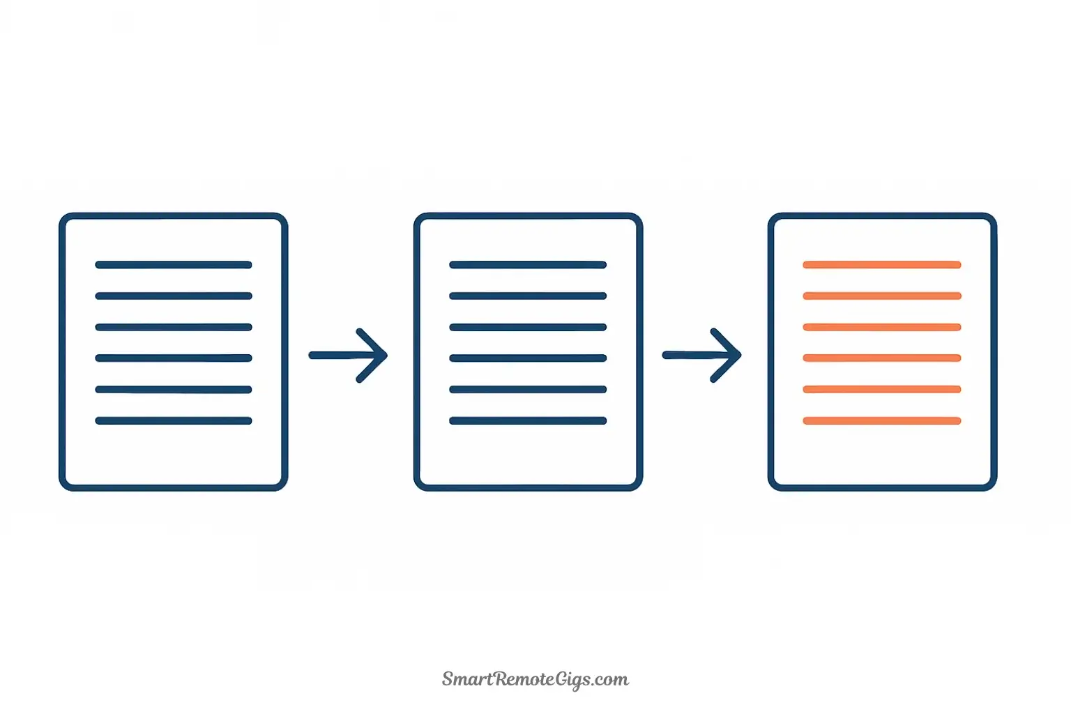 Illustration of the Distill step using Progressive Summarization, showing a note being refined with layers of bolding and highlighting to reveal its core essence.