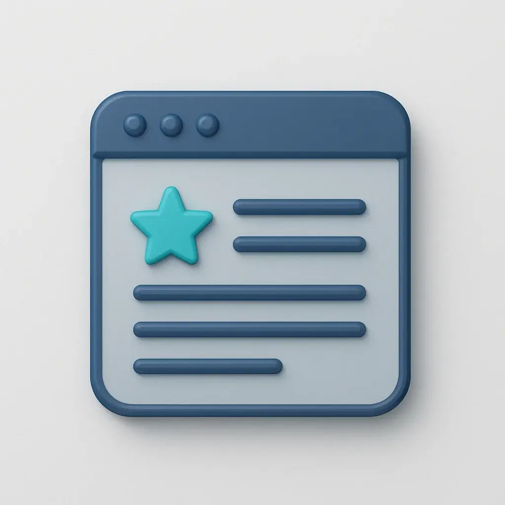 A 3D icon for the fourth step of cold emailing: crafting a concise and personalized message that gets replies.