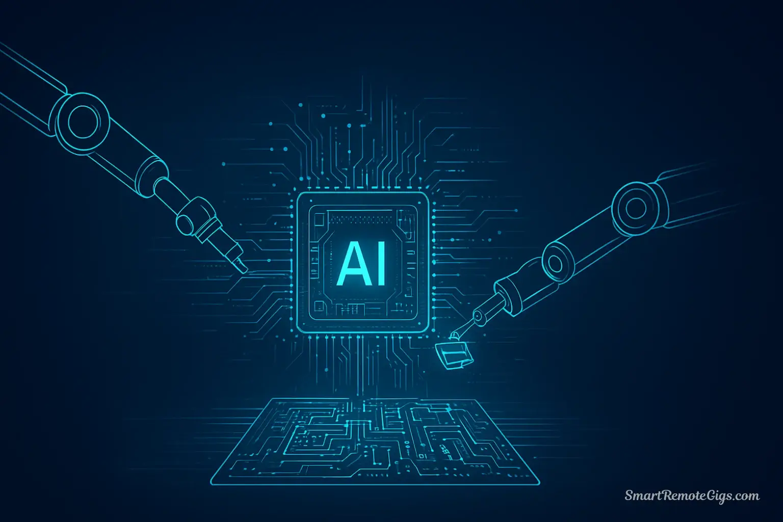 Conceptual art of a complex AI engine being built, representing a beginner's guide on how to use Stable Diffusion.