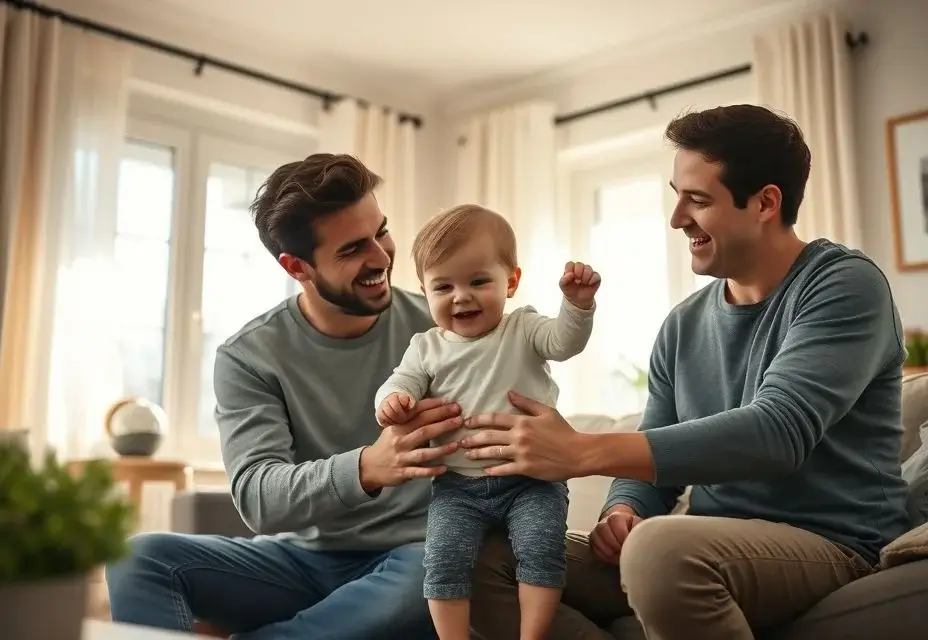 Photorealistic Midjourney result: A candid lifestyle photo of a family playing together in a sunlit living room.
