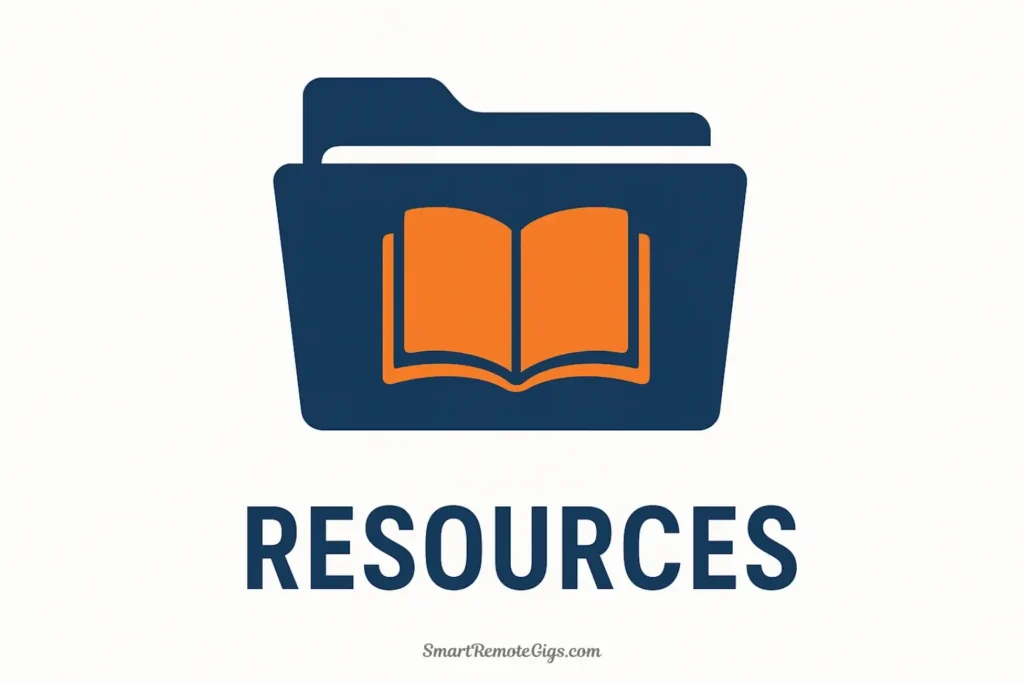 Vector illustration representing the Resources category of P.A.R.A., with a book icon symbolizing a personal library of knowledge and interests.