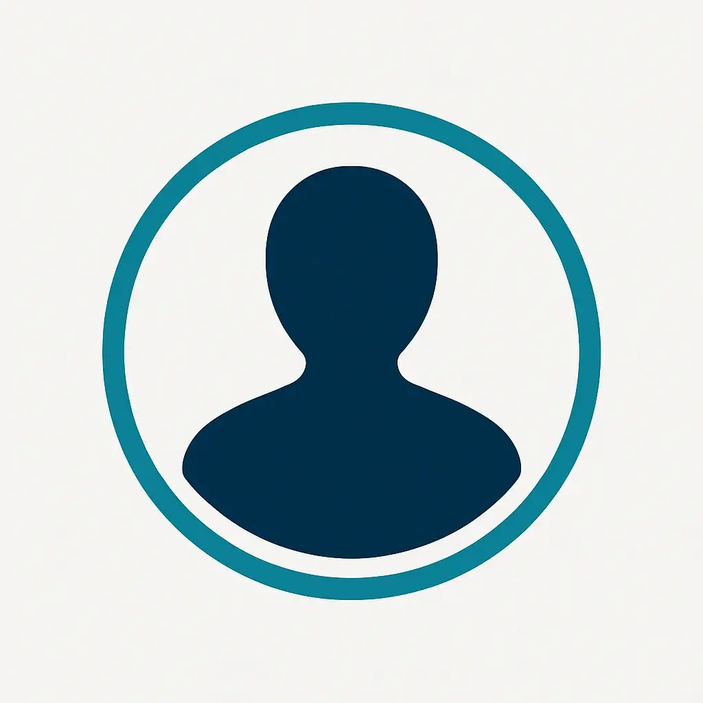 A clean line art icon showing a single person silhouette with no separation, representing a sole proprietorship where the individual and business are the same entity.