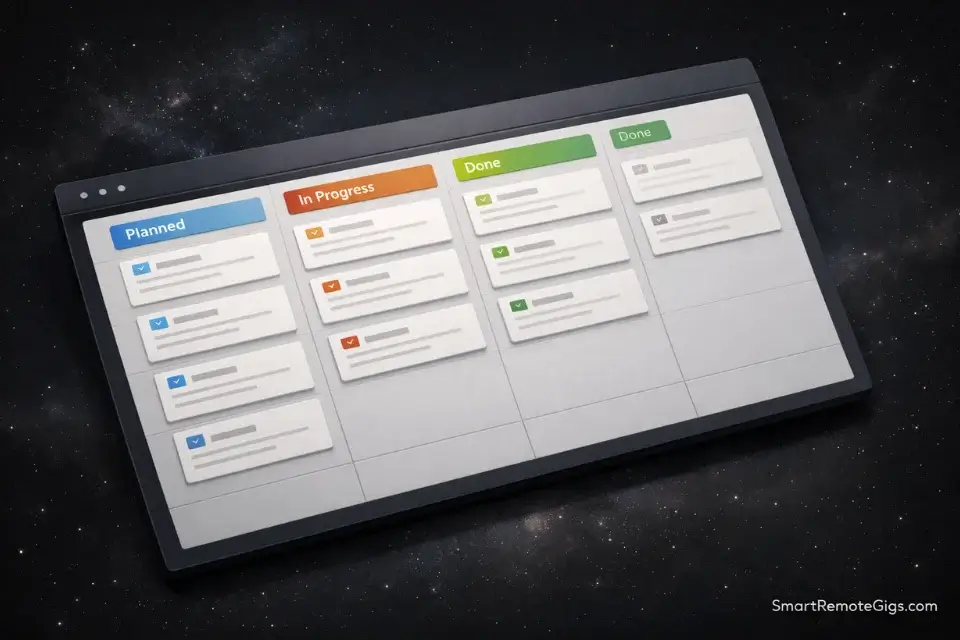 A 3D isometric content calendar with organized tasks, representing the content planning project.