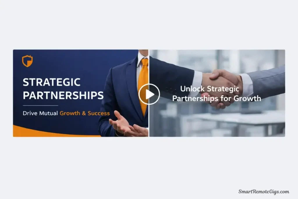 A side-by-side comparison. Left: A sleek, branded Lumen5 video frame. Right: A generic, stock-heavy Pictory video frame.