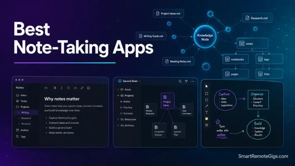 Best Note-Taking Apps 2026: 7 Tested & Ranked [Brain Type]