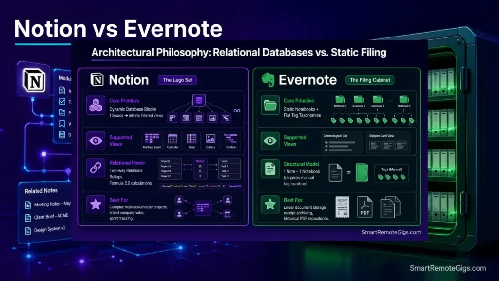 Notion vs Evernote 2026: Best Second Brain Pick [Vs]