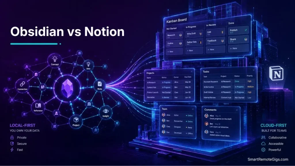 Obsidian vs Notion 2026: Ultimate PKM Blueprint [Vs]