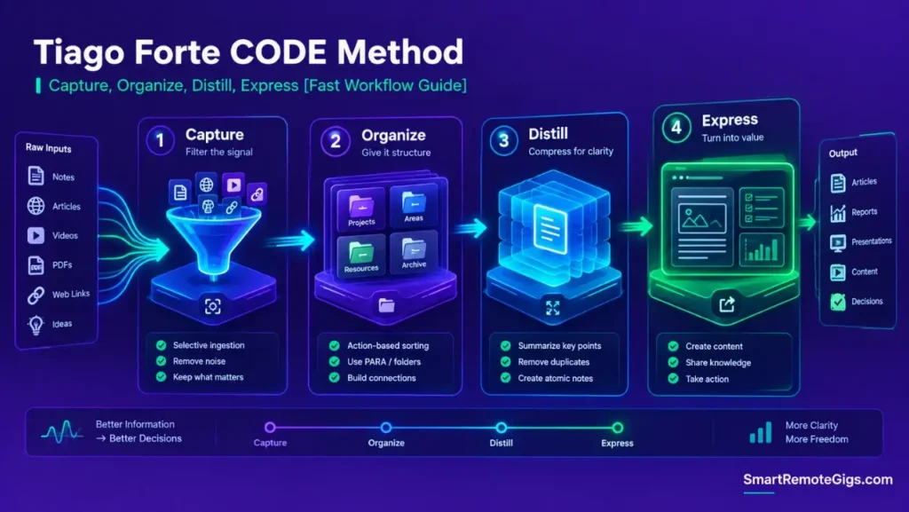 Tiago Forte CODE Method 2026: Fast Workflow Guide [Data]