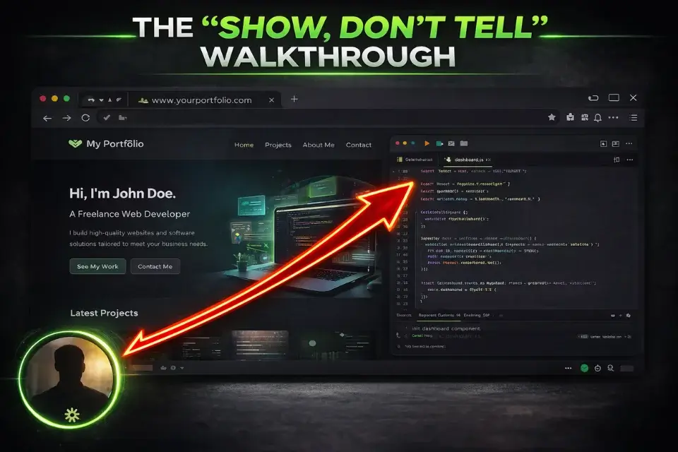 Screenshot showing a Loom screen-share recording used to present a visual portfolio piece for a Fiverr gig video.