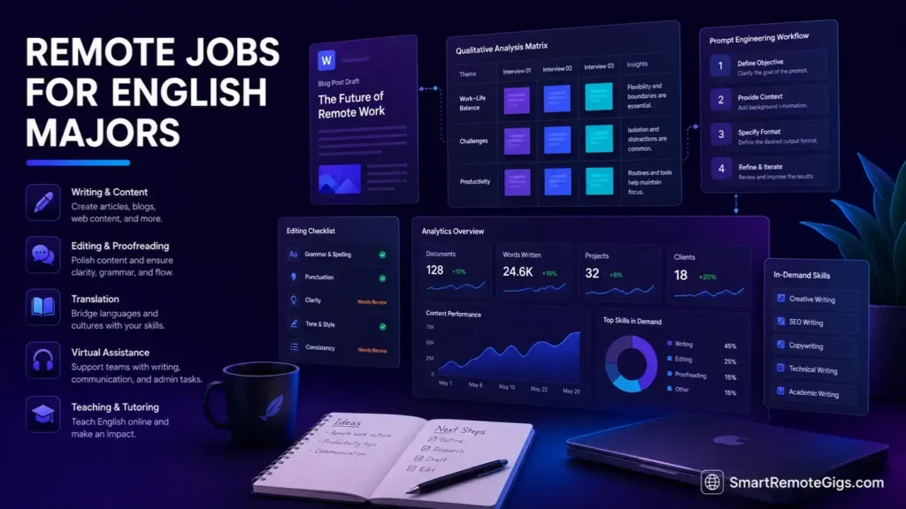 Remote Jobs for English Majors 2026: 10 High-Pay Roles [SOP]