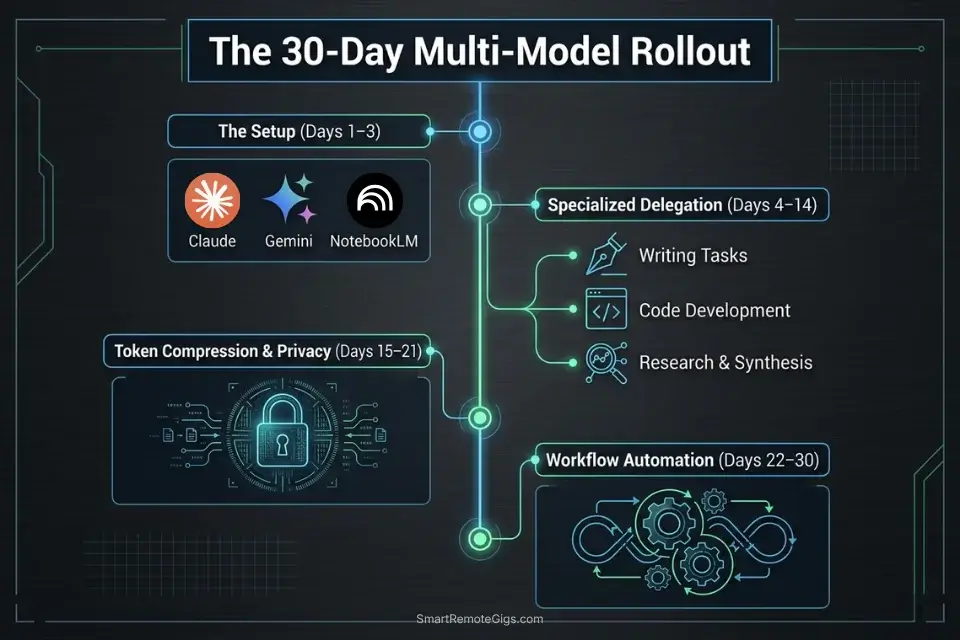 30-day roadmap for transitioning from ChatGPT to a multi-model free AI stack.