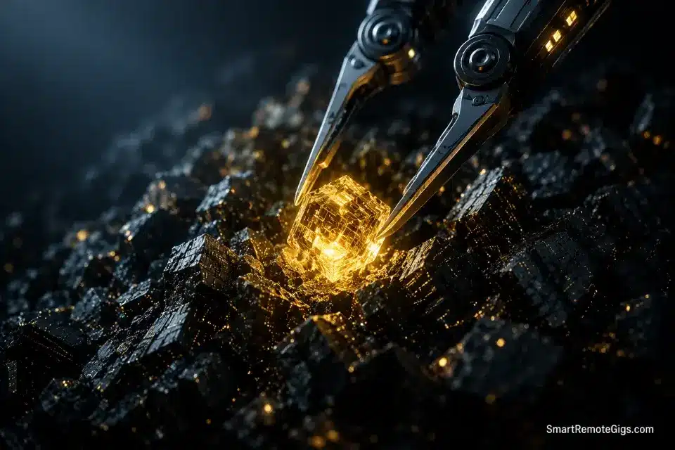3D cinematic rendering of data mining and extracting high MRR potential from unstructured B2B complaints.