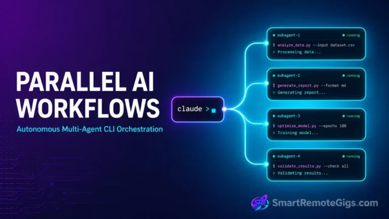 Claude Code dynamic workflows hero image showing developer terminal loops, parallel multi-agent task distribution, and CLI orchestration.