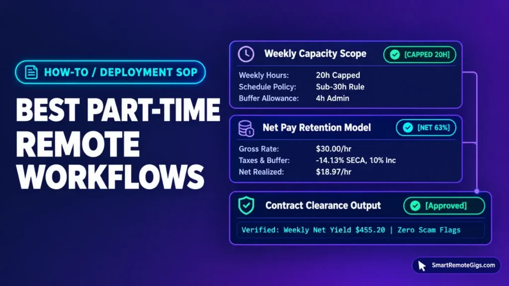 Best Part-Time Remote Jobs: Hourly Workflows, Wage Baselines & Role Vetting